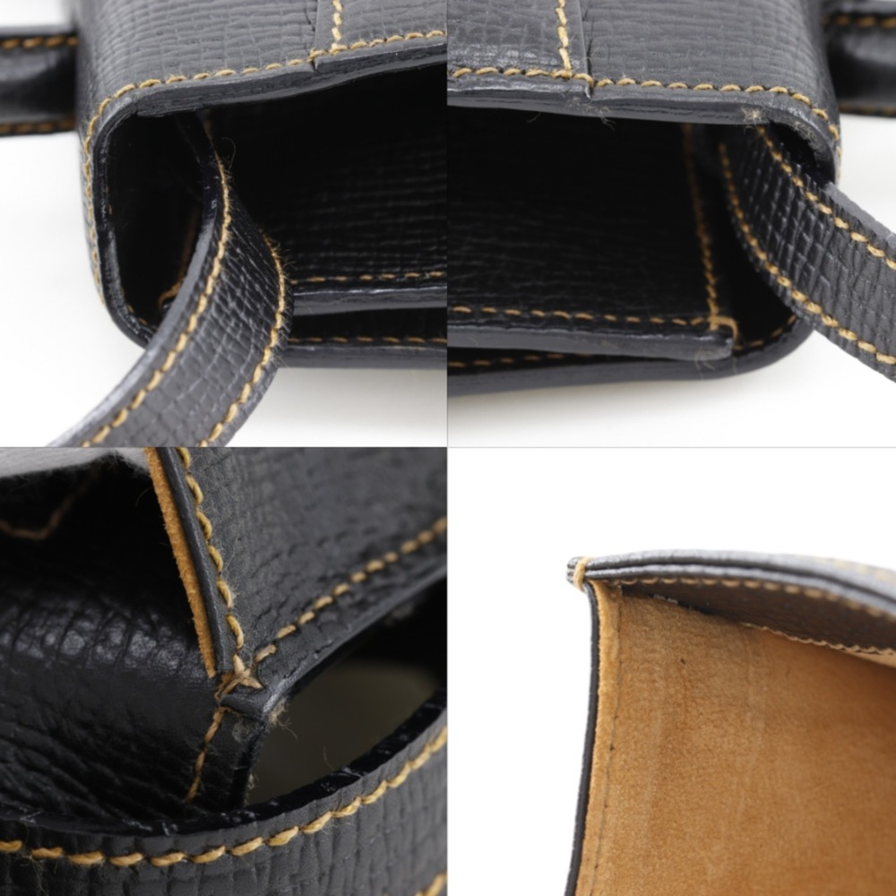 Loewe Barcelona Handbag, 2-Way Shoulder Bag, Embossed Leather, Black, 2-Way, ... - Picture 9 of 16